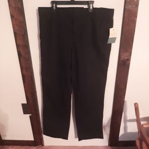 Womens Sonoma Original Fit Straight Leg Black Pants 16 New With Tags.